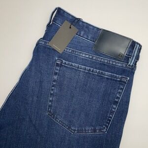 NEW Bonobos Slim Taper Jeans Mens 38x32 Blue Stretch Denim Pants Dark Wash